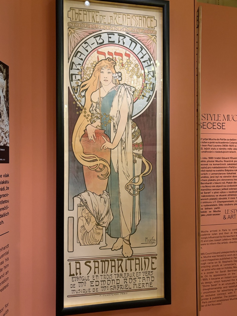 Affiche Sarah Bernhardt par Alfons Mucha, Fondation Mucha Prague