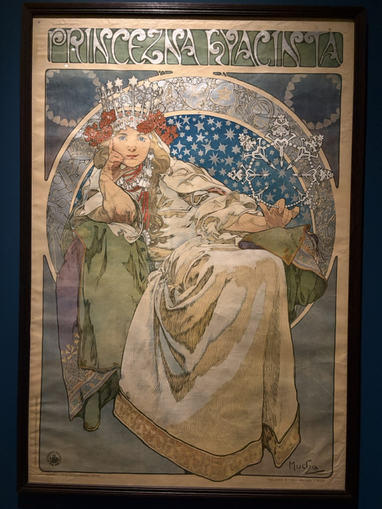 Princezna Hyacinta, affiche de théâtre tchèque par Alfons Mucha